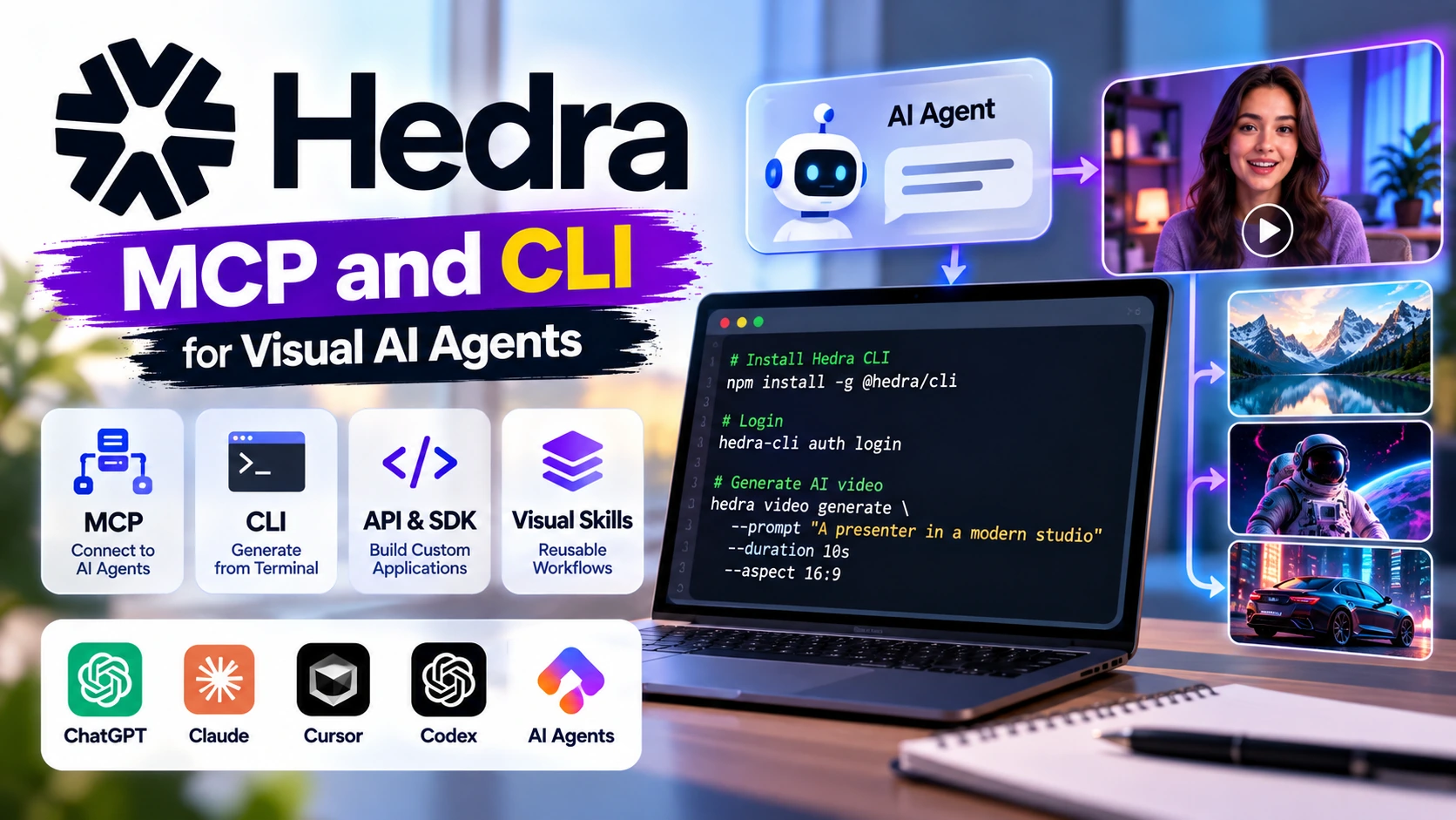 Hedra MCP and CLI