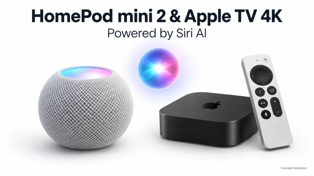 Siri AI on homepod mini and apple tv